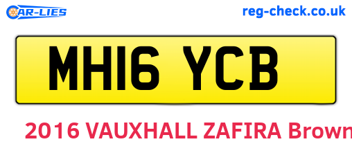 MH16YCB are the vehicle registration plates.