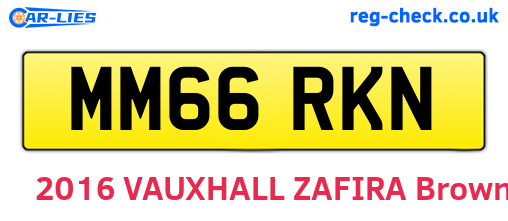 MM66RKN are the vehicle registration plates.