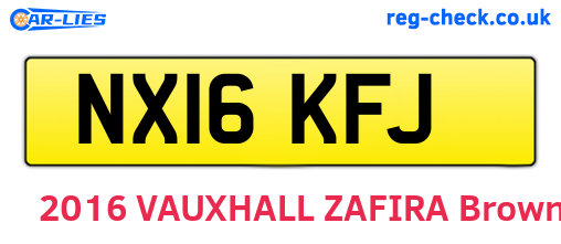 NX16KFJ are the vehicle registration plates.