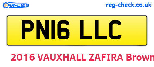 PN16LLC are the vehicle registration plates.