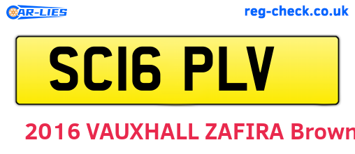 SC16PLV are the vehicle registration plates.