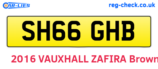 SH66GHB are the vehicle registration plates.