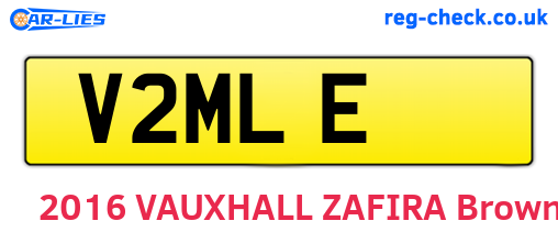 V2MLE are the vehicle registration plates.