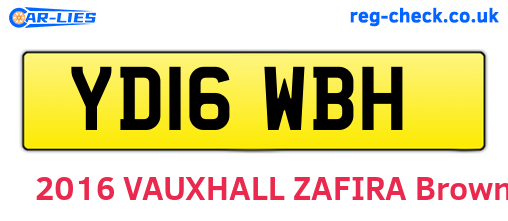 YD16WBH are the vehicle registration plates.