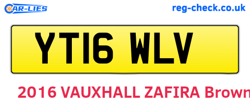 YT16WLV are the vehicle registration plates.