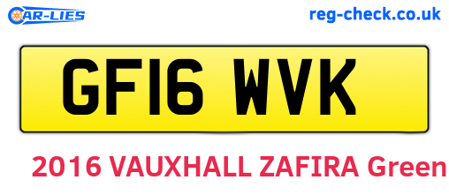 GF16WVK are the vehicle registration plates.