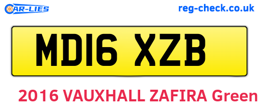 MD16XZB are the vehicle registration plates.