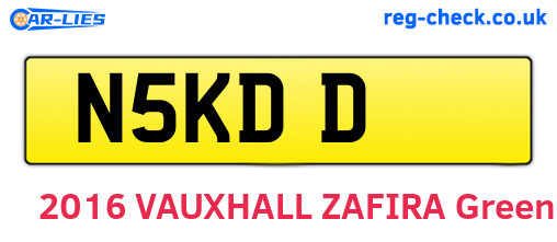 N5KDD are the vehicle registration plates.