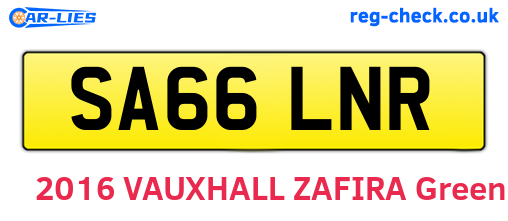 SA66LNR are the vehicle registration plates.