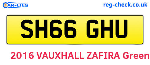 SH66GHU are the vehicle registration plates.