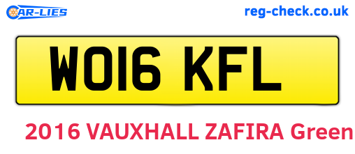 WO16KFL are the vehicle registration plates.