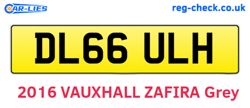DL66ULH are the vehicle registration plates.