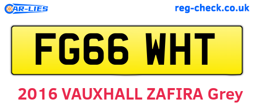 FG66WHT are the vehicle registration plates.