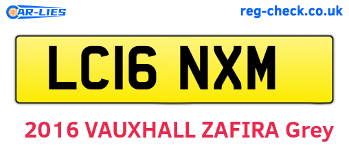 LC16NXM are the vehicle registration plates.