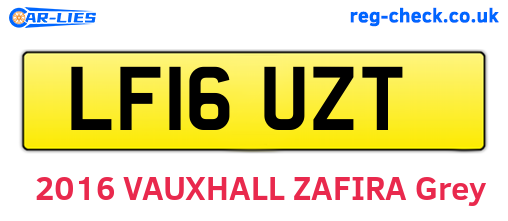 LF16UZT are the vehicle registration plates.