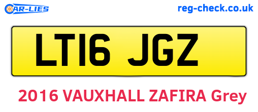 LT16JGZ are the vehicle registration plates.