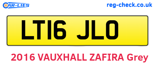 LT16JLO are the vehicle registration plates.