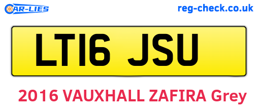 LT16JSU are the vehicle registration plates.
