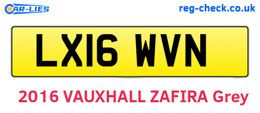 LX16WVN are the vehicle registration plates.