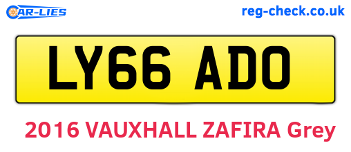 LY66ADO are the vehicle registration plates.