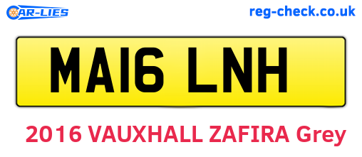 MA16LNH are the vehicle registration plates.