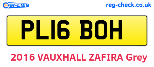 PL16BOH are the vehicle registration plates.