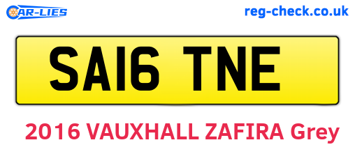 SA16TNE are the vehicle registration plates.