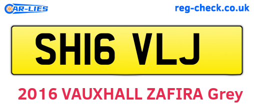 SH16VLJ are the vehicle registration plates.