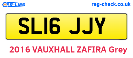 SL16JJY are the vehicle registration plates.