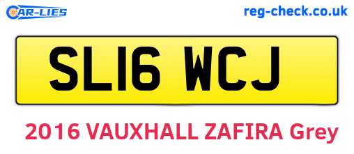 SL16WCJ are the vehicle registration plates.