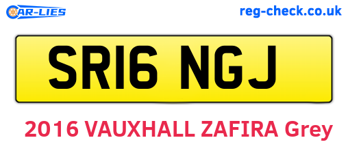 SR16NGJ are the vehicle registration plates.
