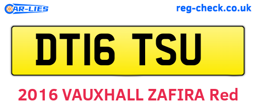 DT16TSU are the vehicle registration plates.