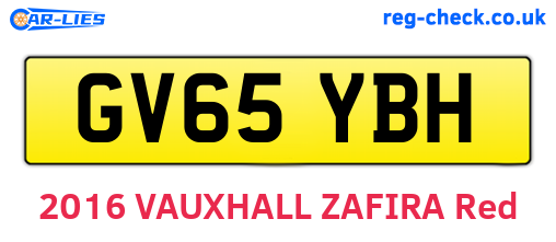 GV65YBH are the vehicle registration plates.