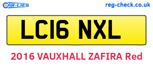 LC16NXL are the vehicle registration plates.