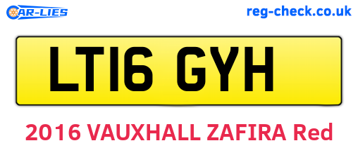 LT16GYH are the vehicle registration plates.