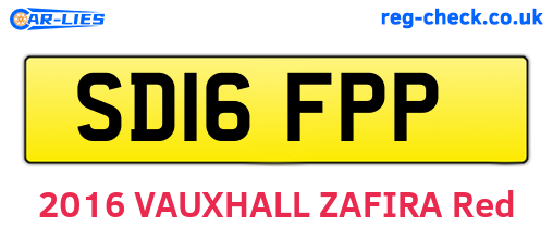 SD16FPP are the vehicle registration plates.