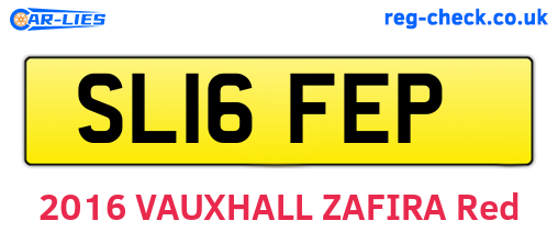 SL16FEP are the vehicle registration plates.