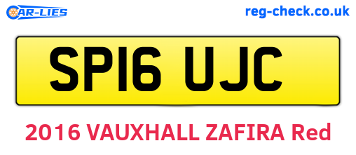 SP16UJC are the vehicle registration plates.