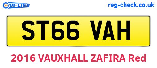 ST66VAH are the vehicle registration plates.