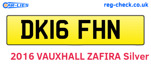 DK16FHN are the vehicle registration plates.