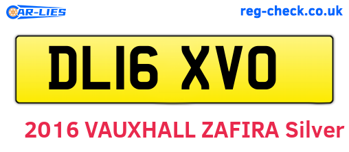 DL16XVO are the vehicle registration plates.