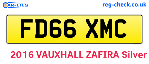FD66XMC are the vehicle registration plates.
