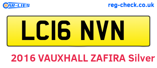 LC16NVN are the vehicle registration plates.