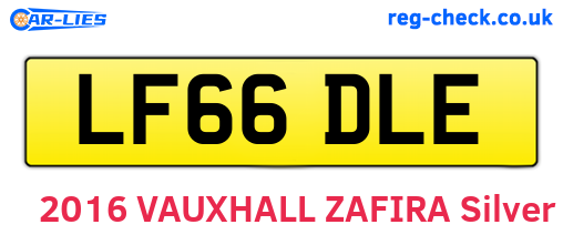 LF66DLE are the vehicle registration plates.