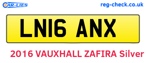 LN16ANX are the vehicle registration plates.