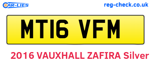 MT16VFM are the vehicle registration plates.