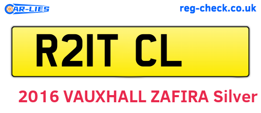 R21TCL are the vehicle registration plates.