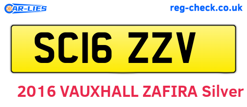 SC16ZZV are the vehicle registration plates.