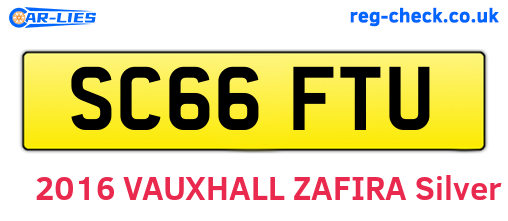 SC66FTU are the vehicle registration plates.