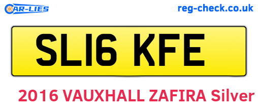SL16KFE are the vehicle registration plates.